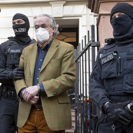 Prince Heinrich XIII Reuss was arrested at his home in Frankfurt on December 7. Photo: dpa via AP