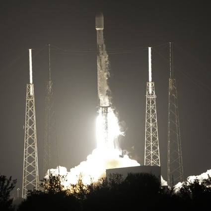 Two lunar rovers from Japan and the United Arab Emirates lift off via a SpaceX Falcon 9 rocket, from Cape Canaveral. Photo: AP