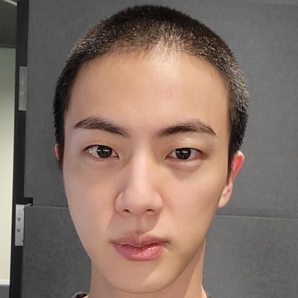 Jin of BTS shows off a military-style haircut ahead of his enlistment in the South Korean Armed Forces. Photo:  Weverse/@Jin