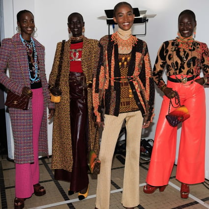 Chanel models backstage at the French luxury brand’s first show in Africa of its Métiers D’Art collection, in Dakar, Senegal. Photo: courtesy of Chanel