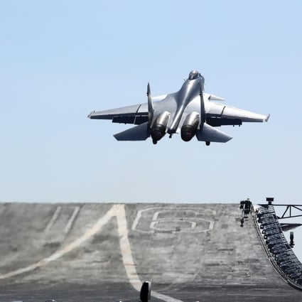 Chinese scientists have turned to the earliest method of launching jets from aircraft carriers for a solution to one of the barriers to hypersonic space flight. Photo: Xinhua