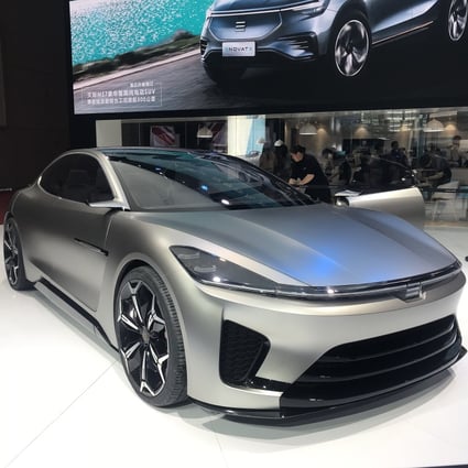 Enovate Motors’ ME-S sedan. The Chinese electric vehicle start-up has signed a deal to open a plant in Saudi Arabia. Photo: Handout