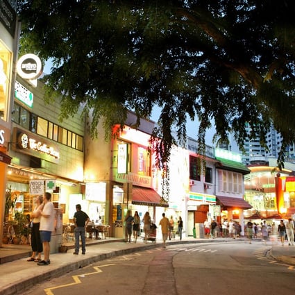 Holland Village in Singapore, where the Belgian national had been drinking before he stole another man’s laptop. Photo: Singapore Tourism Board Handout