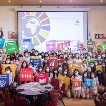 Students from Canadian International School hosted a conference to discuss the UN’s Sustainable Development Goals. Photo: Handout
