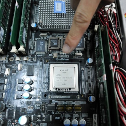 China has banned the export of Loongson chips, a report says. Photo: Imaginechina