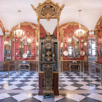 The White Silver Room, one of the rooms in the historic Green Vault at the Royal Palace in Dresden, eastern Germany, where many items were stolen in a 2019 robbery. Photo: AFP