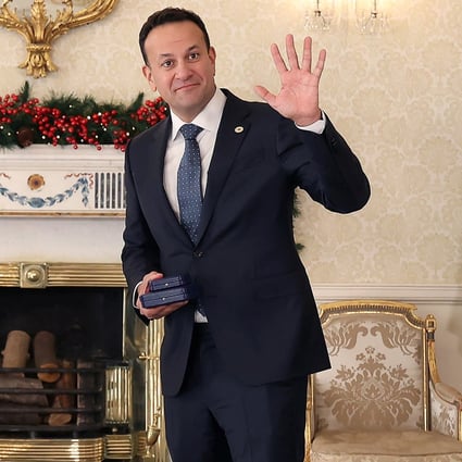 Leo Varadkar receives the seal of office after he becomes the Republic of Ireland’s newpPrime minister (Taoiseach) in Dublin, Ireland on Saturday. Photo: Reuters