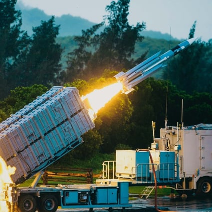 The Taiwanese Hsiung-Feng 3 anti-ship missile will have a range of 150km, according to a defence ministry report. Photo: Military News Agency