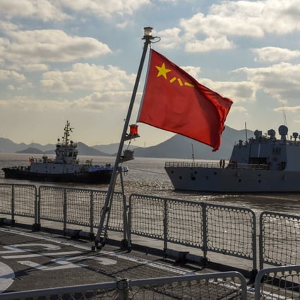 A Chinese navy fleet leaves Zhoushan on Tuesday for a week of joint drills with Russia. Photo: Xinhua