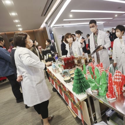 Medical professionals sell tasty sweet treats, all in the name of charity. Photo: Jonathan Wong
