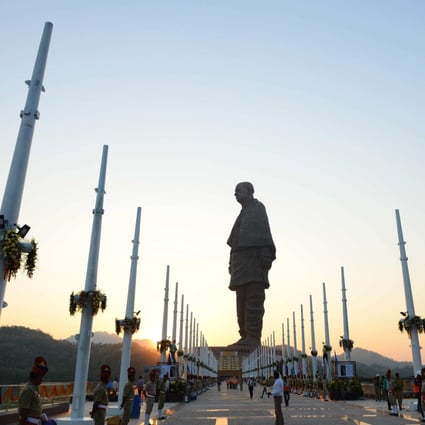 The Statue Of Unity in Gujarat, India, which hopes to host the 2036 Olympics. Photo:  AFP