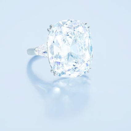 Could a 26.70-carat cushion-cut diamond ring make for the perfect heirloom? Photo: Ronald Abram