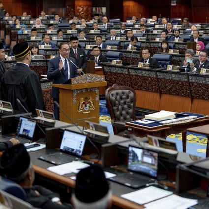Malaysia’s Prime Minister Anwar Ibrahim at parliament in Kuala Lumpur, Malaysia. Photo: AP