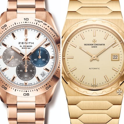 Presenting six timepieces that combine the decadence and elegance of gold with its boldness to glitter all on their own. Photos: Zenith, Vacheron Constantin, Omega, Parmigiani Fleurier