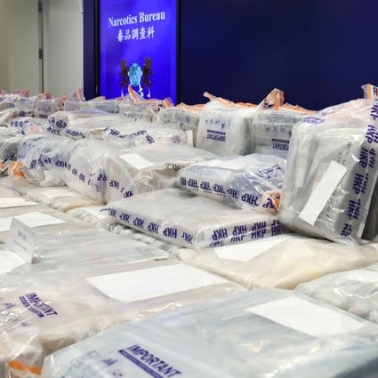 Police seized 424kg of the drug, making it the largest cocaine bust this year. Photo: Edmond So