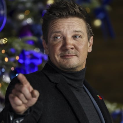 Jeremy Renner at a screening of the film “Hawkeye,” in London, 2021. Photo: AP