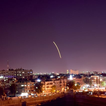 Syrian air defence responds to a missile attack in Damascus in 2018. On Monday, Israel’s military fired missiles toward the capital’s international airport. File photo: Xinhua
