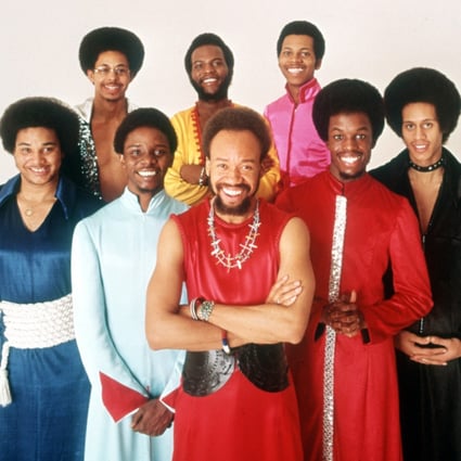 Earth, Wind and Fire pose for a group portrait in this 1970s promotional photo. Photo: AP