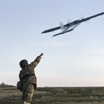 Ukrainian soldiers launch a drone at Russian positions near Bakhmut, Donetsk region, in December. Photo: AP