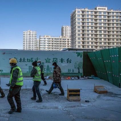 Residential buildings under construction in Beijing on December 16, 2022 at the Honor of China project, originally developed by Shimao Group Holdings before its sale to state-owned China Resources Land. Photo: Bloomberg