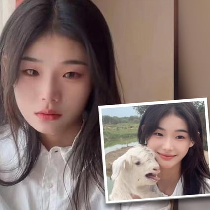 Hui Ran, 21, known as the ‘gentle desert butcher’ to her eight million online followers alleges her boyfriend beat her and stole her social media account. Photo: SCMP composite/handout  