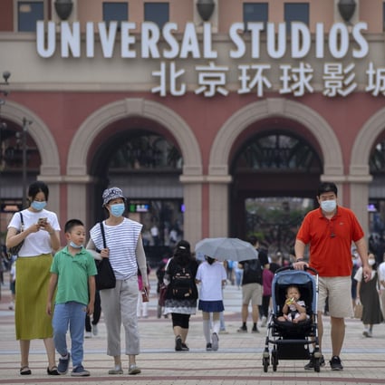 The Beijing government is banking on city attractions like Universal Studios to help revive consumption. Photo: AP