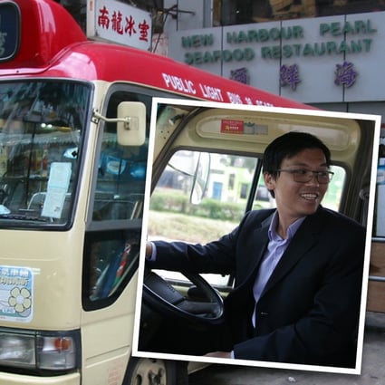 A man dubbed Hong Kong’s ‘most educated minibus driver’ is at the centre of a viral video of a road-rage incident in the city in which a Porsche driver claiming to be a triad gangster threatened him. Photo: SCMP Composite 