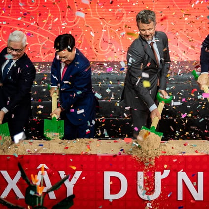 Lego breaks ground on a carbon-neutral factory in Binh Duong, Vietnam, on November 3. Photo: AFP