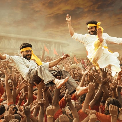 A scene from RRR, the critically acclaimed blockbuster and Oscar hopeful from Indian director SS Rajamouli. Photo: DVV Entertainment