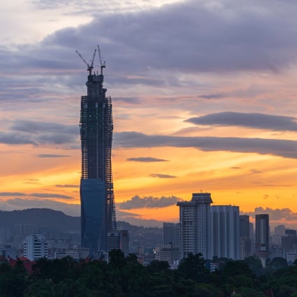 In the over seven-minute video uploaded on YouTube channel Driftershoots on December 30, four people were seen sneaking into Merdeka 118. The tower, which is still under construction, is the second highest structure in the world. Photo: Shutterstock
