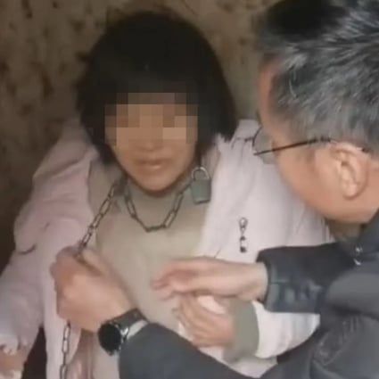 A renowned former lawyer says Chinese authorities continue to deny access to the ‘chained woman’, a mother of eight children. 
Photo: Weibo