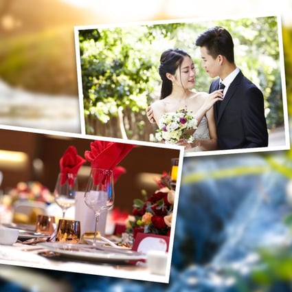 An online furore has erupted after a bride-to-be in Taiwan criticised her would-be in-laws for proposing a cheap and fast wedding dinner which would allow more guests to attend an “eat-and-leave” banquet. Photo: SCMP Composite