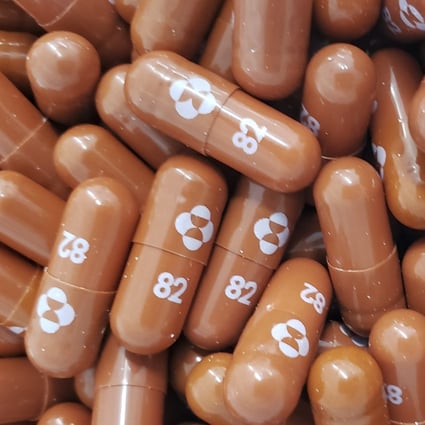 Covid-19 antiviral pills Molnupiravir (pictured) and Paxlovid are being illegally resold on an online marketplace. Photo: AFP. 