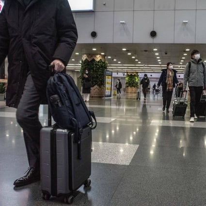Since January 8, China-bound travellers have not needed to quarantine upon arrival but they must still take Covid-19 tests and submit online health declarations. Photo: Bloomberg
