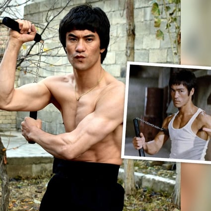 Bruce Lee lookalike, Abbas Alizada, was forced to flee his native Afghanistan and now lives in Manchester, England. He hopes to one day visit Hong Kong. Photo: SCMP composite
