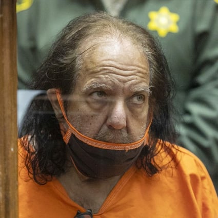 Former adult film star Ron Jeremy appears for his arraignment on rape and sexual assault charges at Clara Shortridge Foltz Criminal Justice Centre in Los Angeles in June 2020. Photo: AP