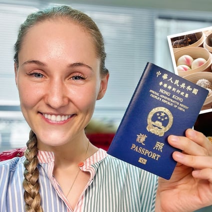 “Now I feel like a true Hongkonger”: Russian-born businesswoman Ashley Dudarenok, who loves pineapple buns and dim sum becomes officially Chinese after 16 years. Photo: SCMP Composite