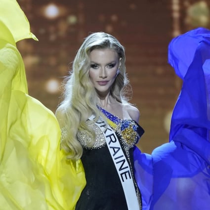 Miss Ukraine Viktoriia Apanasenko competes in the evening gown competition during the preliminary round of the 71st Miss Universe Beauty Pageant in New Orleans on January 11. Photo: AP