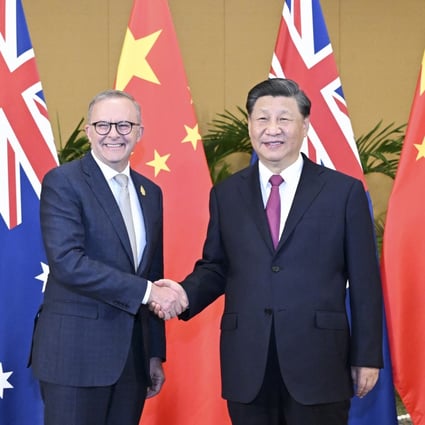 Chinese President Xi Jinping meets with Australian Prime Minister Anthony Albanese in Bali, Indonesia on November 15, 2022. After winning last May’s federal election, the new Albanese government set “stabilisation” as the objective for Canberra’s relations with Beijing. Photo: Xinhua