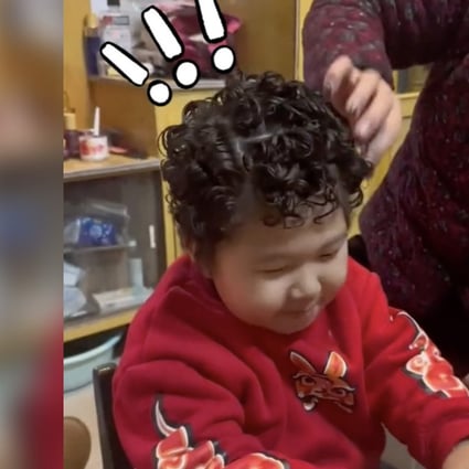 Grandmother spends hours giving 3-year-old grandson an Afro perm for Lunar  New Year, thrilling Chinese social media | South China Morning Post