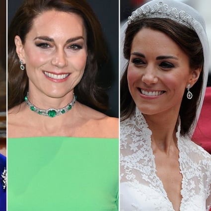 Kate Middleton has worn some of the most beautiful heirlooms in the royal jewellery collection. Photos: Getty Images, WireImage