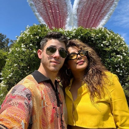 Actress Priyanka Chopra with her husband Nick Jonas. Photo: Instagram