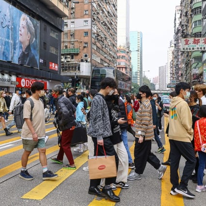 Mong Kok is busy with shoppers on the second day of Lunar New Year. Photo: Dickson Lee