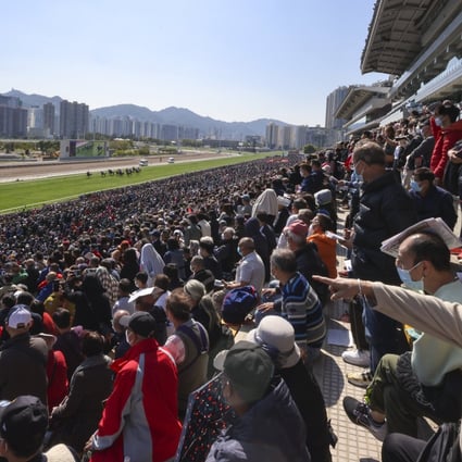Punters crowd the grandstand for the Hong Kong Jockey Club’s Lunar New Year meeting at Sha Tin racecourse. Photo: Yik Yeung-man