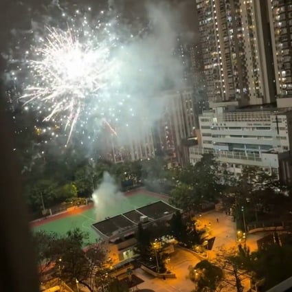 One of a series of illegal fireworks displays under investigation by police. Photo: Facebook