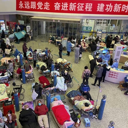 after Beijing abruptly pivoted from its strict zero-Covid policy last month, a surge in infections overwhelmed hospitals and morgues. Photo: AP