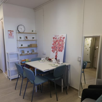 A mock-up of a 330 sq ft temporary public flat under the “light public housing” scheme. Photo: May Tse