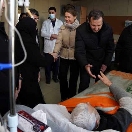 Syrian President makes first visit to quake survivors in Aleppo as UN