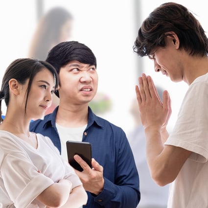 “It’s really ridiculous,” says the woman who exposed the man’s demand for cash from friends, and adds: “He has never said thank you to me.” Photo: SCMP composite/Shutterstock