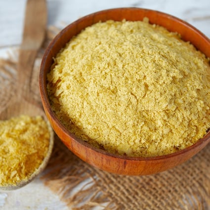 Nutritional yeast has a nutty, savoury taste similar to Parmesan cheese, and is packed with B vitamins and antioxidants, making it a favourite among vegans and vegetarians, who often call it an “umami bomb”. Photo: Shutterstock
